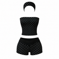 “NOIR” POLKA DOT SET