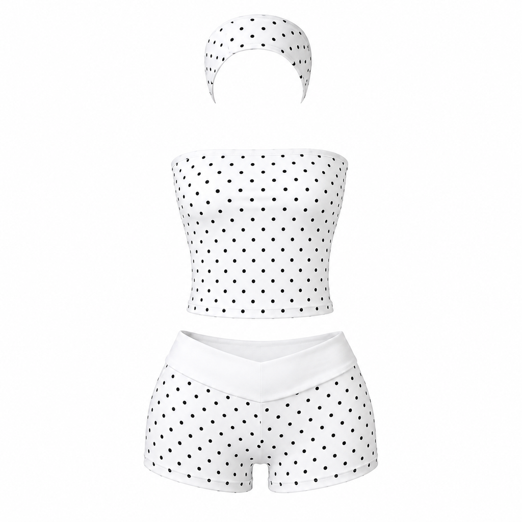 “PEARL” POLKA DOT SET